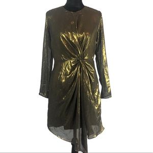 Lucy Paris Gold Shimmer Cocktail Dress NWT size Medium